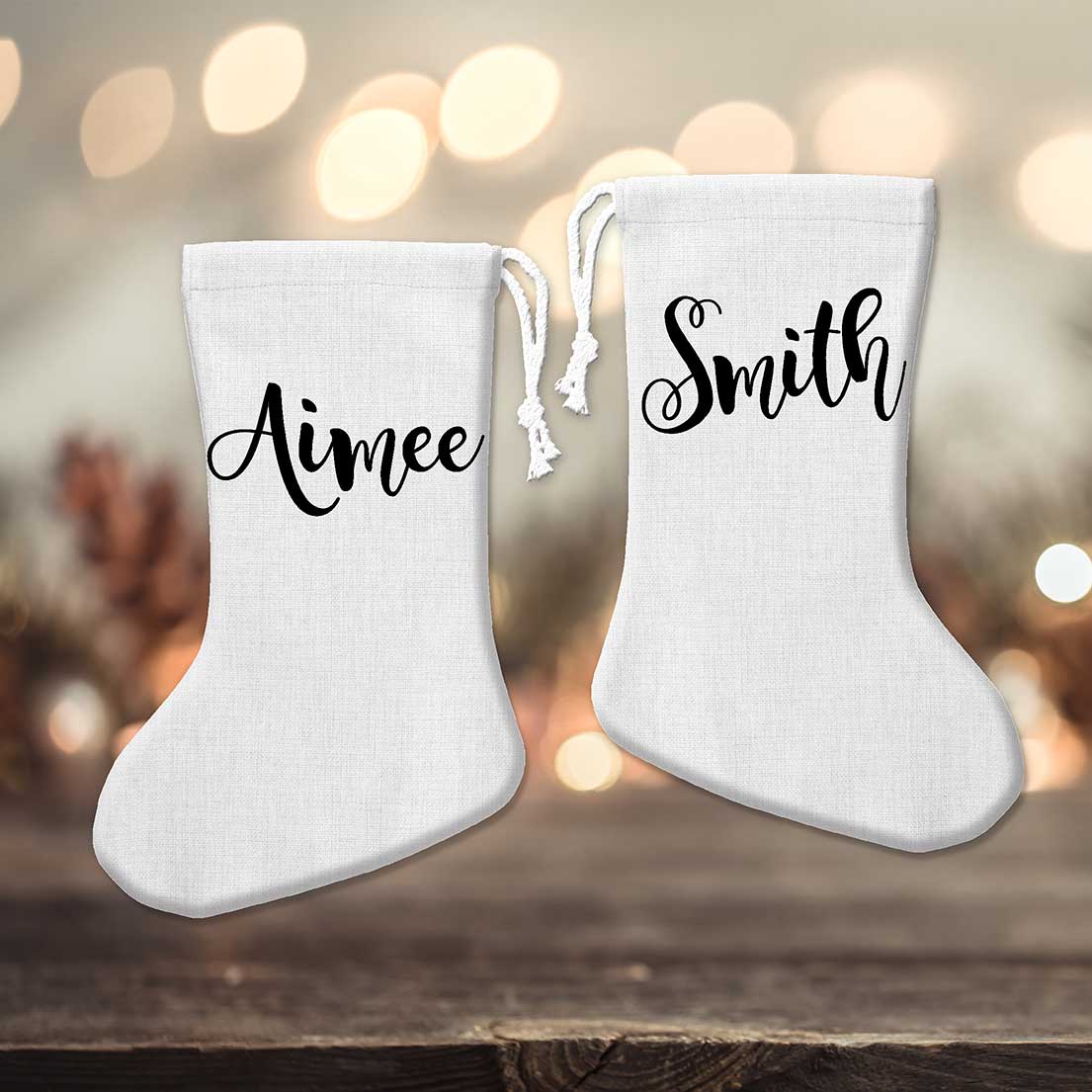 Simple Name Personalised Stocking